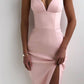 Spaghetti Straps Black /Royal Blue /Pink /White/ Red Simple Prom Dress With Split,DS4072