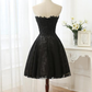 Sexy Lace Prom Dress Short party Dresses Sweetheart Sleeveless Lace Applique with Beads Zipper Back Short Prom Dresses,DP24590