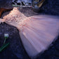 Homecoming Dresses,A line tulle lace short prom dress, homecoming dress,DP24576