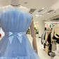 Homecoming Dresses,Tulle Party Dress With Bow, Lovely Formal Dresses Homecoming Dress,DP24565