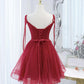 Homecoming Dresses,tulle lace-up short prom dress party dress,DP24562