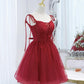 Homecoming Dresses,tulle lace-up short prom dress party dress,DP24562